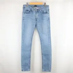 美品 Lee × nano universeフェード ストレッチ デニム パンツ