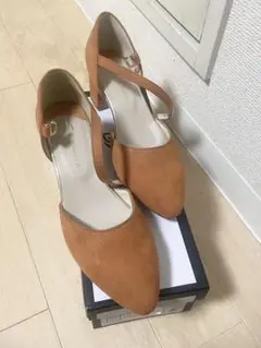 新品！オリエンタルトラフィック　アンクルストラップ付きチャンキーヒールパンプス
