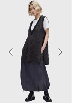 フレッドペリー　FRED PERRY Gathered Hem スカート　M