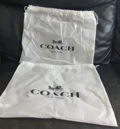 COACH ホワイト ショッパー Lサイズ - メルカリ