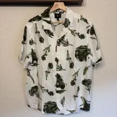 H&M 半袖シャツ ブロッコリー柄 メンズ XLサイズ