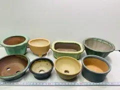盆栽鉢 大きい 大小 小品盆栽 山野草 多肉植物 8点 A.4