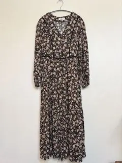 アーバンリサーチサニーレーベル 総柄 長袖ワンピース