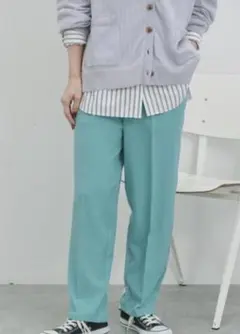 Samansa Mos2 blue　パンツ / グリーン / SS