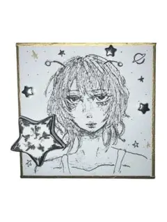 宇宙テーマの手描きイラスト