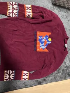 KENZO LA MONTAÑA ニット セーター ボルドー XL