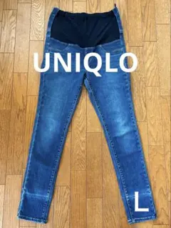 【UNIQLO】マタニティ デニムパンツ Lサイズ ブルー