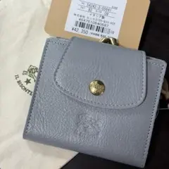 【新品未使用】イルビゾンテ がま口 財布 グレー系