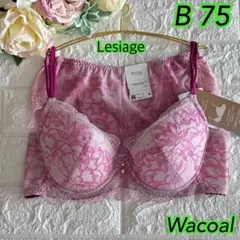 Wacoal レシアージュ Wing Lesiage 上下B75❣️ピンク♡ᵕ̈素敵