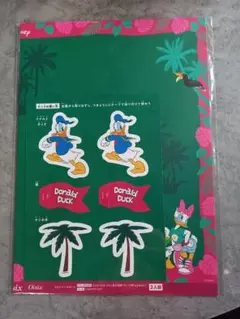 ドナルドダックのランチョンマット2枚とピーターパンのシールセット