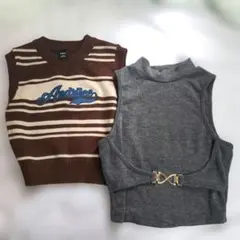 ニットベスト 2点セット