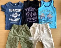 110 男の子夏服 セット　まとめ売り　半袖　半ズボン　タンクトップ