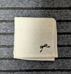 タオルハンカチ リボン刺繍