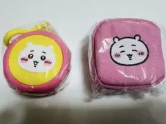 【未使用】ちいかわ まんまるミニシリコンポーチ 刺繍スクエアミニポーチ 2個