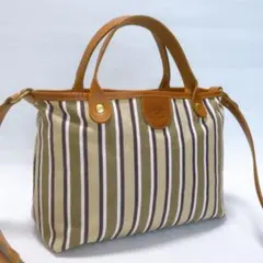未使用級✨イルビゾンテ✨トートバッグ ショルダー 2way マルチストライプ