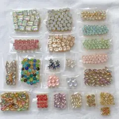 ラインストーンまとめ売り ガラスストーン 樹脂ストーン ビジュー ①