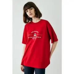 値下げ中‼️MOUSSY プリント Tシャツ 赤