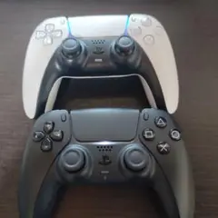 PS5 ワイヤレスコントローラー ホワイト ブラック セット