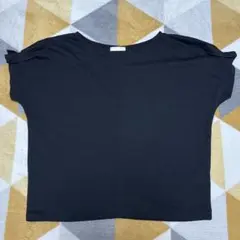 DRESKIP 半袖シャツ 黒(明るいと紺っぽい)