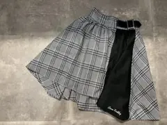 LOVE RABBY バイカラー チェック柄スカート 150