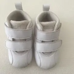 アシックス スクスク13cm ホワイト ベビーシューズ
