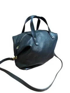 Gap 2WAY ショルダーバッグ　ハンドバッグ　本革　レザー　ブラック