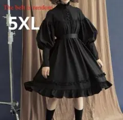 黒色 ゴスロリ・ロリータドレス 5XL ゆったりサイズ　地雷　値下げ