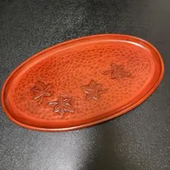 鎌倉彫 峰緑堂 楕円盆 長手盆 7枚セット 36cm 木製漆器 朱塗り 鎌倉彫 峰緑堂 楕円盆 長手盆 約36cm 刃目 木製漆器 朱塗り - メルカリ