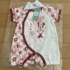 ディズニー　ミニーマウス　プレオール　50cm 60cm ロンパース　夏