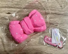 WuJinZangウージンザンスクイーズ リボン ギャルピンク 蛍光ピンク