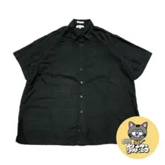 CHERESKIN 古着 半袖シャツ ブラック オーバーサイズ XXL