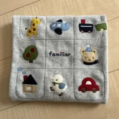 familiar フリースおくるみ グレー