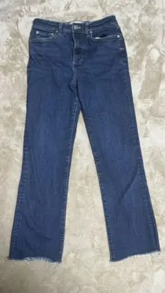 ZARA ブーツカットデニム ダークブルー