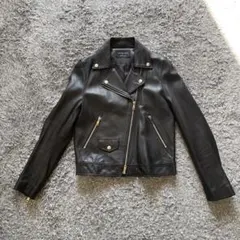 本革UNITED TOKYO ブラック レザーライダースジャケット　サイズ2