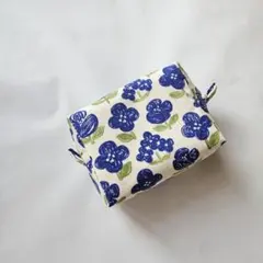 ボックスポーチ　化粧ポーチ 小物入れ　ポーチ ハンドメイド No.500