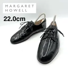 マーガレットハウエル レースアップ 【22.0】 パテントレザー