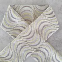 【ウェーブ】グレージュの半衿サイズハギレ