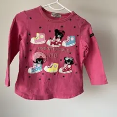 ダブルビー　長袖 Tシャツ 90 ワッペン 刺繍