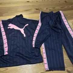 PUMA プーマ ジャージ上下セット ネイビーピンク Y2K 人気色 3点セット