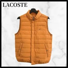 ラコステ LACOSTE オレンジ ダウンベスト カジュアル　あったか Mサイズ