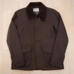 Beams ブラウン　ハンティングジャケット　 コーデュロイ襟