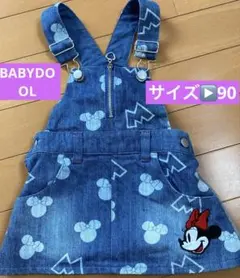 BABYDOLL ミニーマウス デニム ジャンパースカートのサムネイル