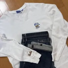 【美品】米UCLA クルーネック トレーナー ホワイト
