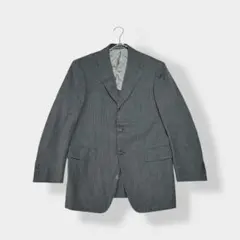 ユナイテッドアローズ ストライプ柄 ウール テーラードジャケット グレー 44