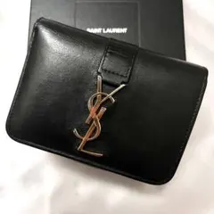 超美品！YSLサンローラン☆三つ折り財布 小銭入れ 希少大人気　値下げ交渉⭕️ 楽天市場】サンローラン 三つ折りの通販