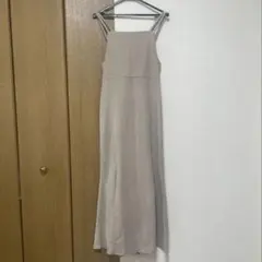細見え！ベージュ キャミワンピース Lサイズ