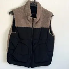 COMME CA ISM リバーシブルボアベスト　150Aサイズ