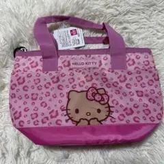 ハローキティ 保冷ミニトートバッグ ヒョウ柄 ランチバッグ ピンク アベイル