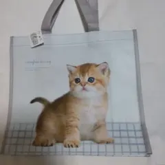 新品タグ付き　子猫デザイン トートバッグ　匿名配送　マチ付き　270✕300mm