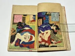 「風流鶯宿梅」淫水亭 1冊|艶本 春画 わじるし 浮世絵 木版画 木版刷り 和本 風流鶯宿梅」淫水亭 1冊|艶本 春画 わじるし 浮世絵 木版画 木版刷り